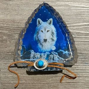 Twilight’s Watch from the Mystic Wolf Arrowhead Collection By Robin Koni